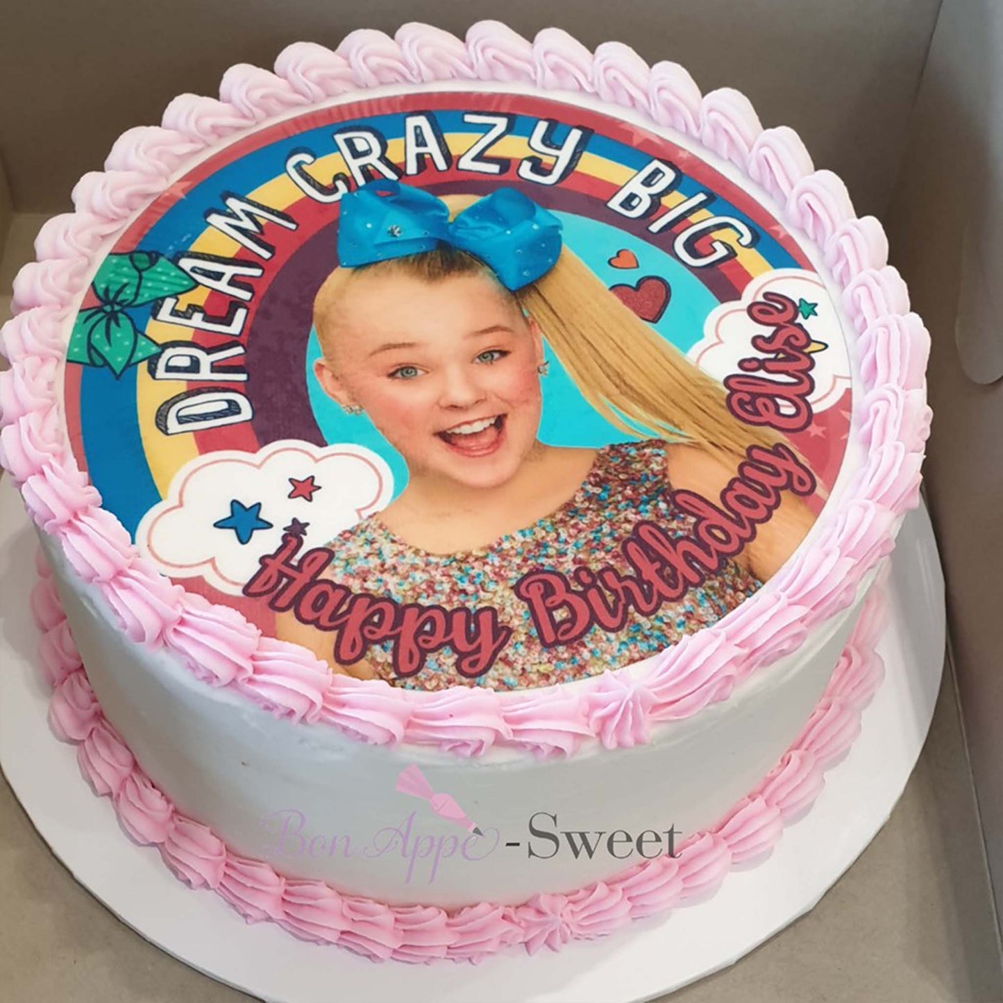 25 cm Round Custom Edible Icing Image - printsoncakes - Edible Image service provider