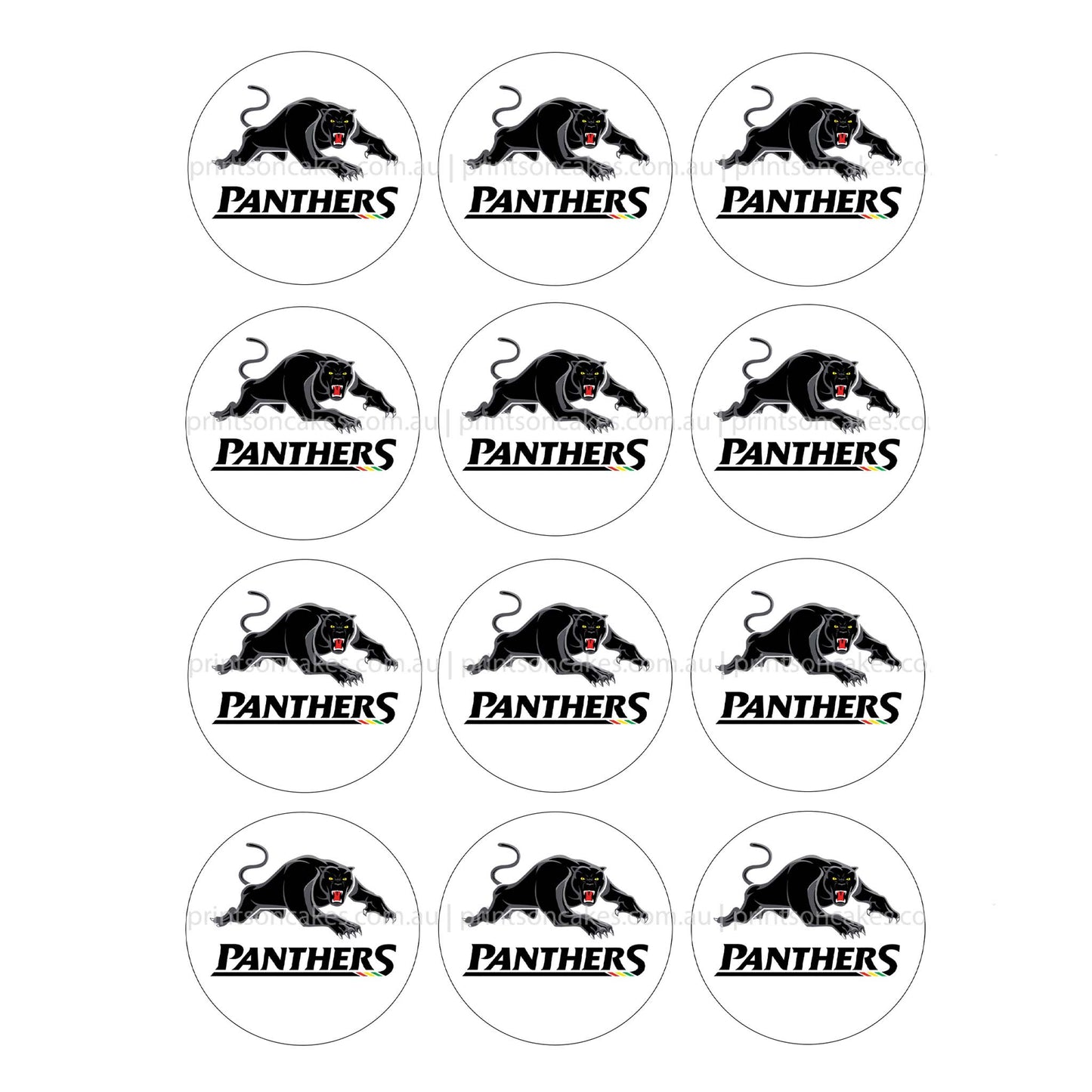 Penrith Panthers NRL Club - Edible Icing Images