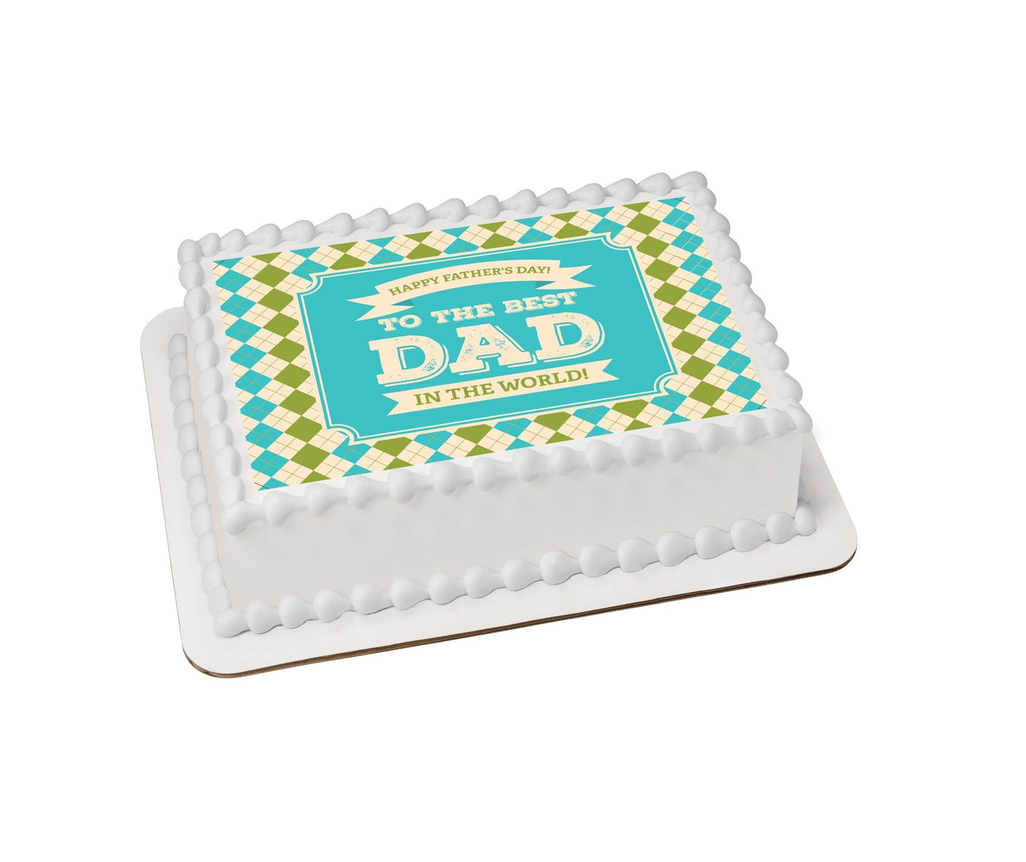 Best Dad In The World - Edible Icing Image - printsoncakes - Edible Image service provider