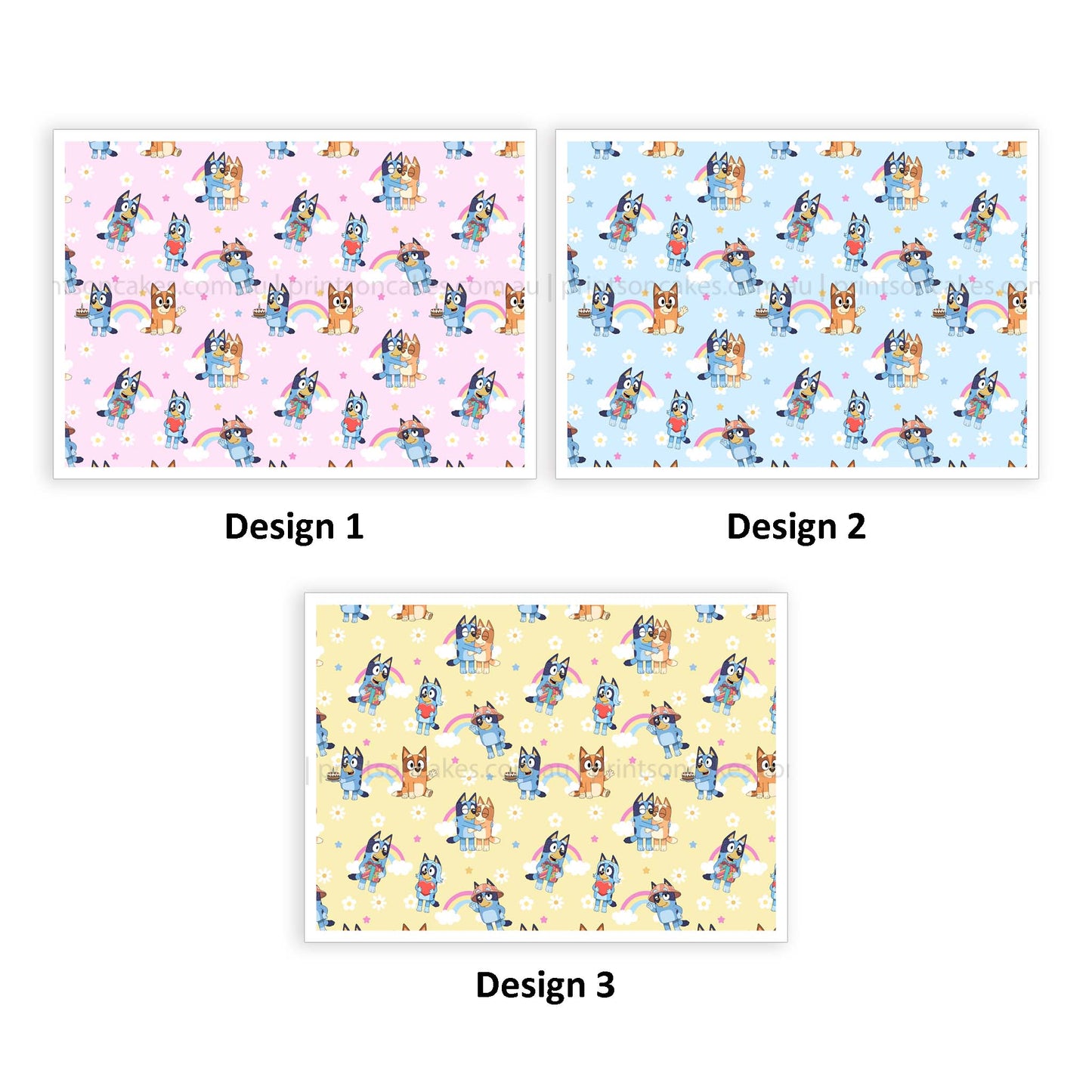 Bluey & Bingo - Icing Cake Wrap - Prints On Cakes - Edible Image service provider