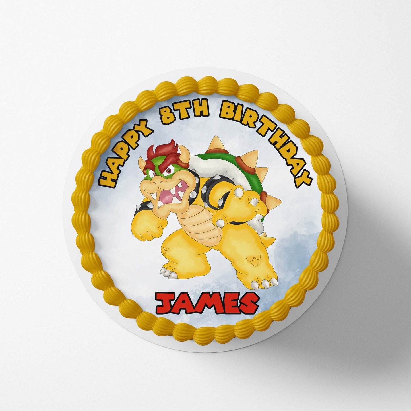 Bowser - Super Mario Bothers - Edible Icing Toppers - printsoncakes - Edible Image service provider