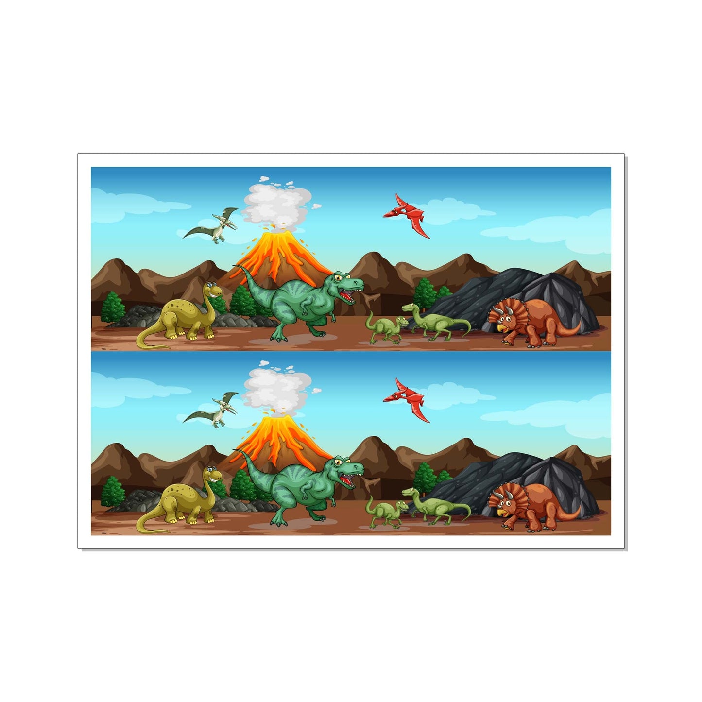 Dinosaur - Edible Icing Cake Wrap - Set 1 - printsoncakes - Edible Image service provider