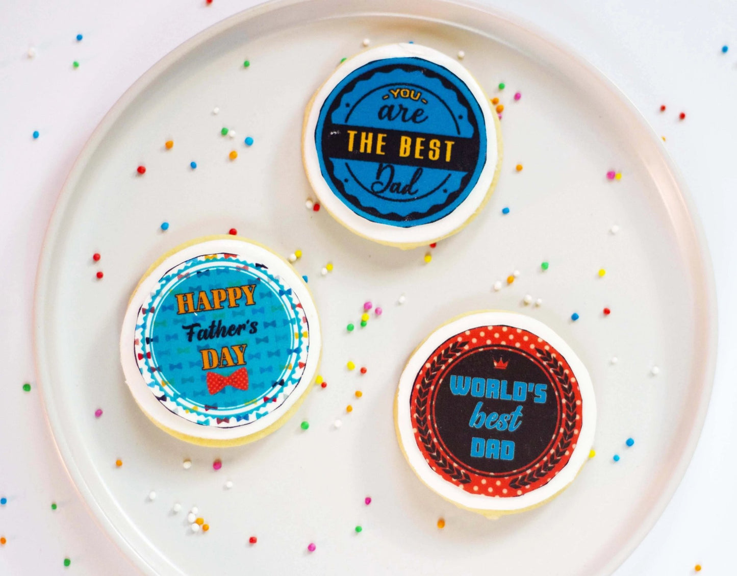 Happy Father's Day – Pre - cut Edible Icing Image - Set 2 - printsoncakes - Edible Image service provider