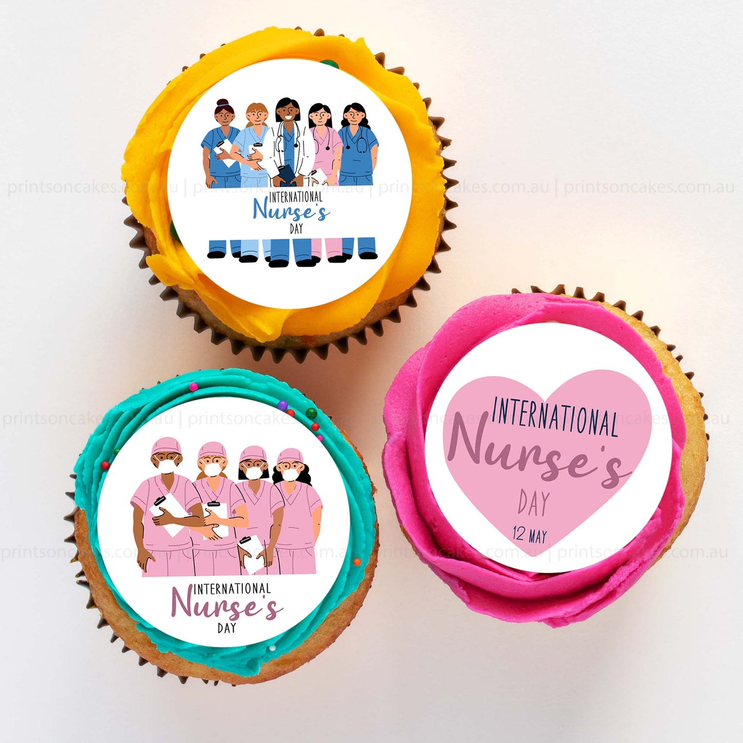 International Nurses Day - Edible Icing Images - Set 3 - printsoncakes - Edible Image service provider