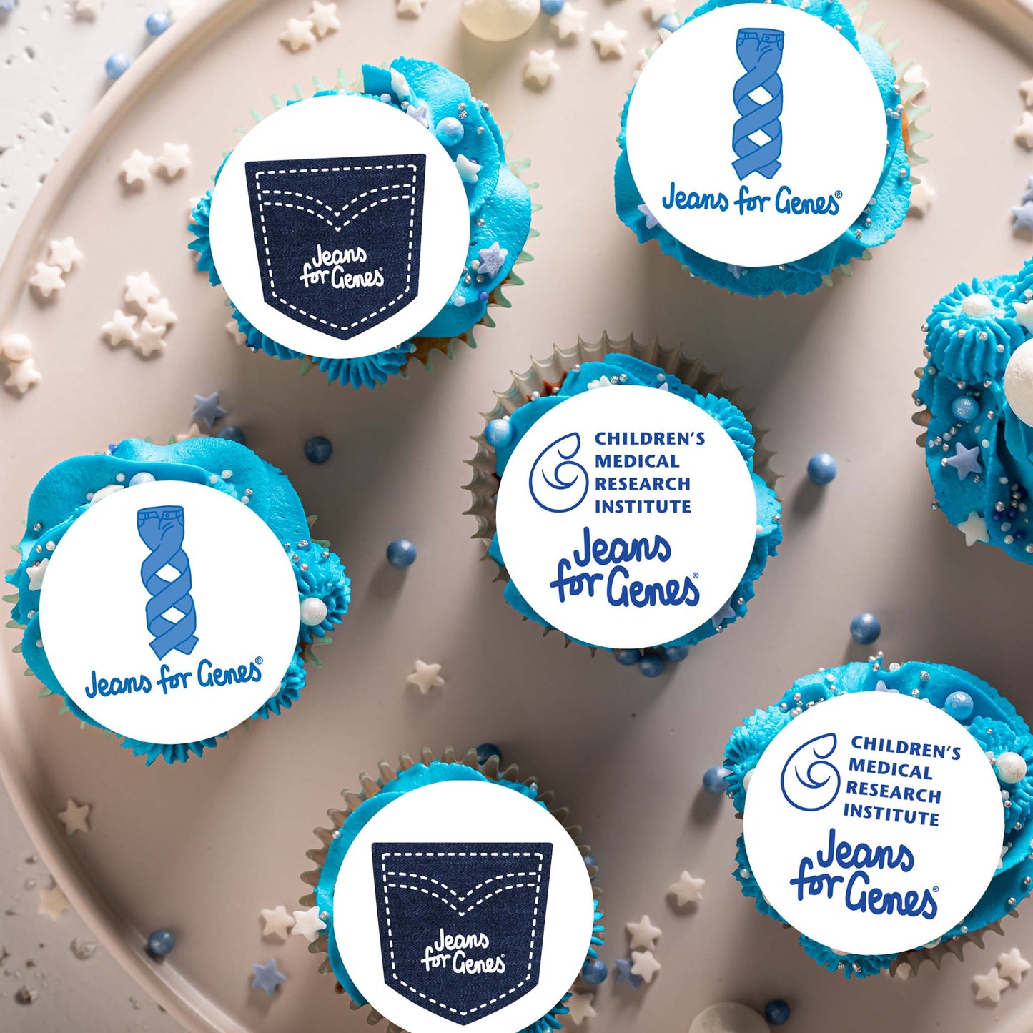 Jeans for Genes Day - Edible Icing Images - printsoncakes - Edible Image service provider