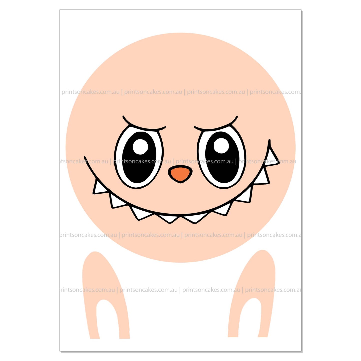 Labubu Monster Face – Edible Icing Image - Prints On Cakes - Edible Image service provider