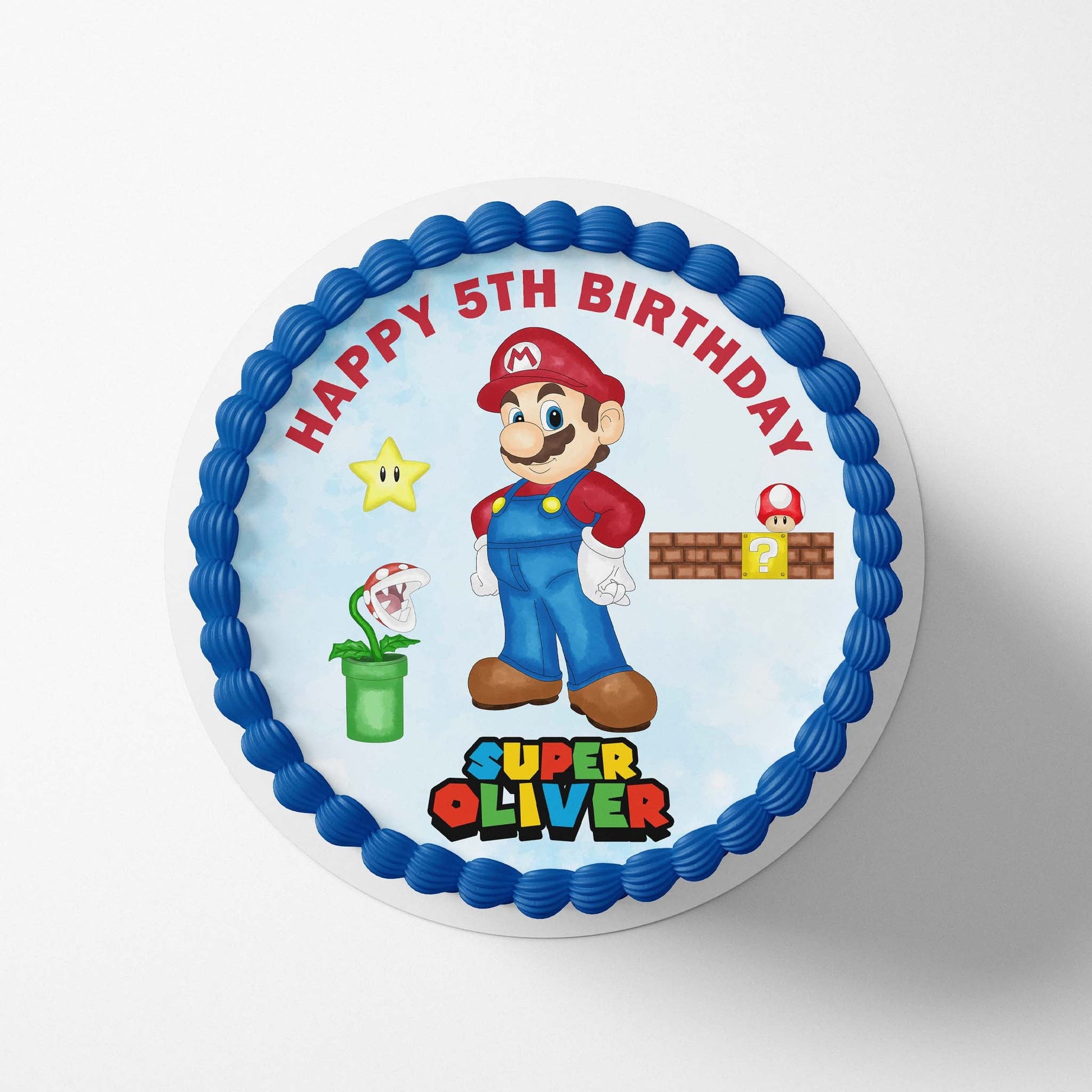 Mario - Super Mario Bothers - Edible Icing Toppers - printsoncakes - Edible Image service provider