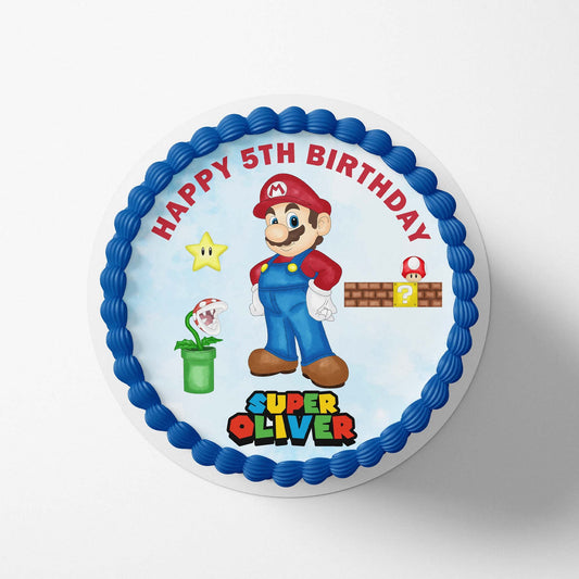 Mario - Super Mario Bothers - Edible Icing Toppers - printsoncakes - Edible Image service provider