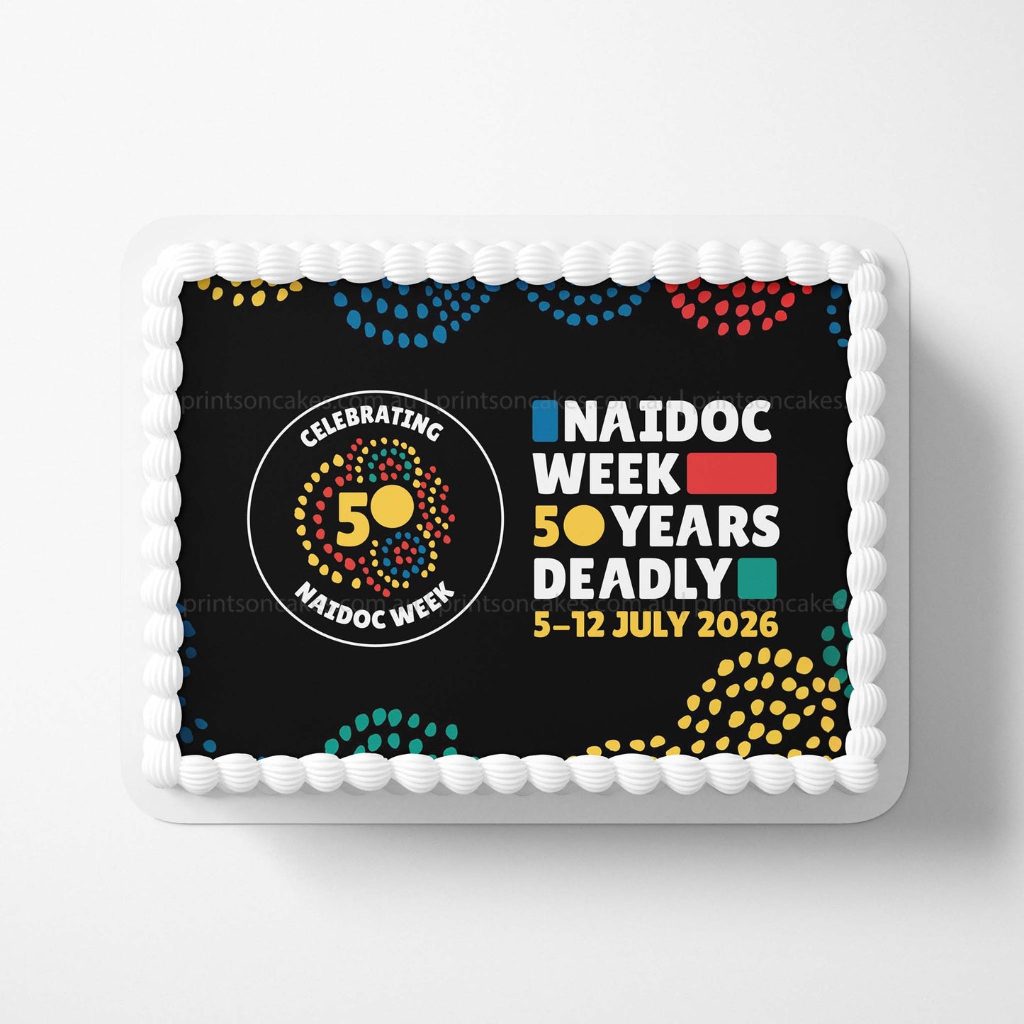 NAIDOC Week 2026 - Edible Icing Toppers - Prints On Cakes - Edible Image service provider