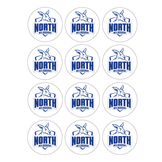 North Melbourne Kangaroos AFL Club - Edible Icing Images - printsoncakes - Edible Image service provider