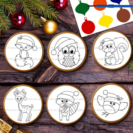 Paint Your Own PYO Kit - Woodland Animals - printsoncakes - Edible Image service provider