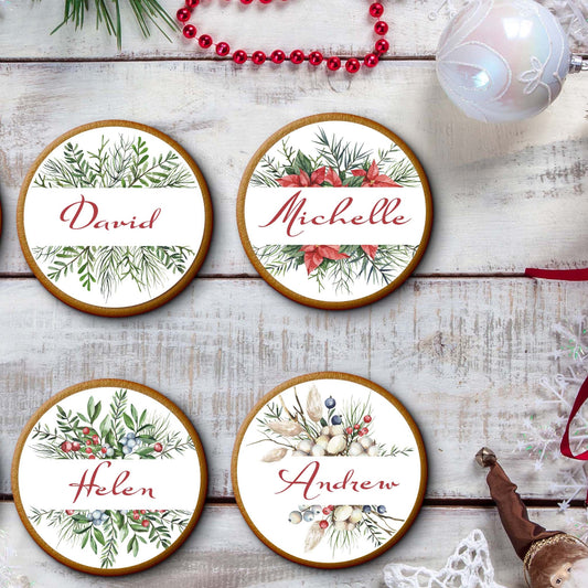 Personalised Christmas - Pre - cut - Edible Icing Images - printsoncakes - Edible Image service provider