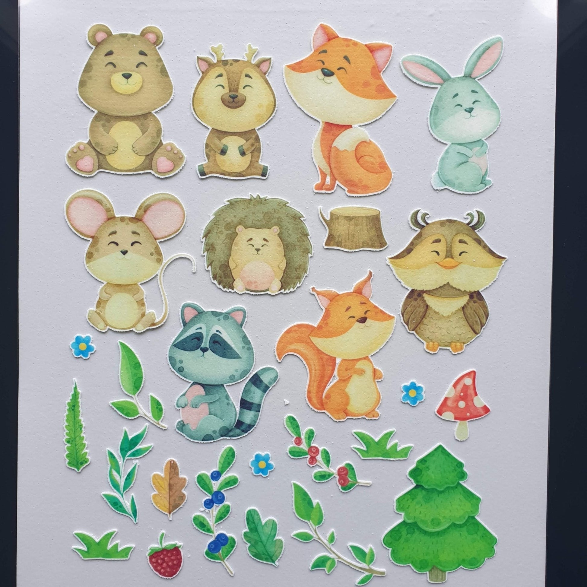 Pre - cut Woodland Animals - Edible Icing Images - printsoncakes - Edible Image service provider