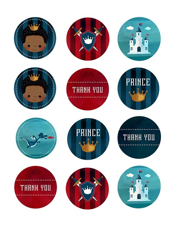 Prince - 5cm (2 inch) Cupcake Icing Sheet – 15 edible icing images Per Sheet - printsoncakes - Edible Image service provider