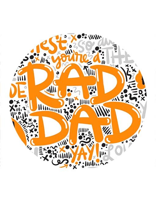 Rad Dad - Edible Icing Image - printsoncakes - Edible Image service provider