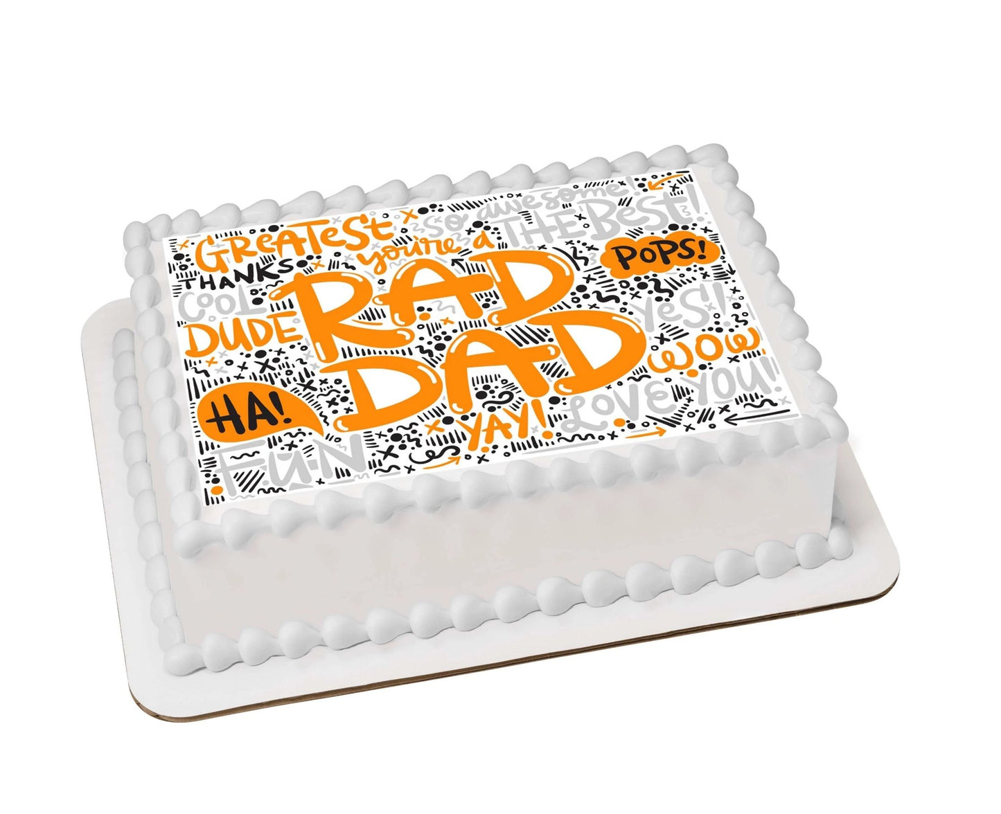 Rad Dad - Edible Icing Image - printsoncakes - Edible Image service provider