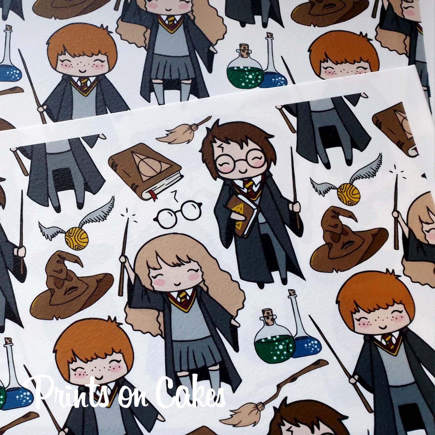 Wizard School Harry P Inspired - Icing Cake Wrap - printsoncakes - Edible Image service provider