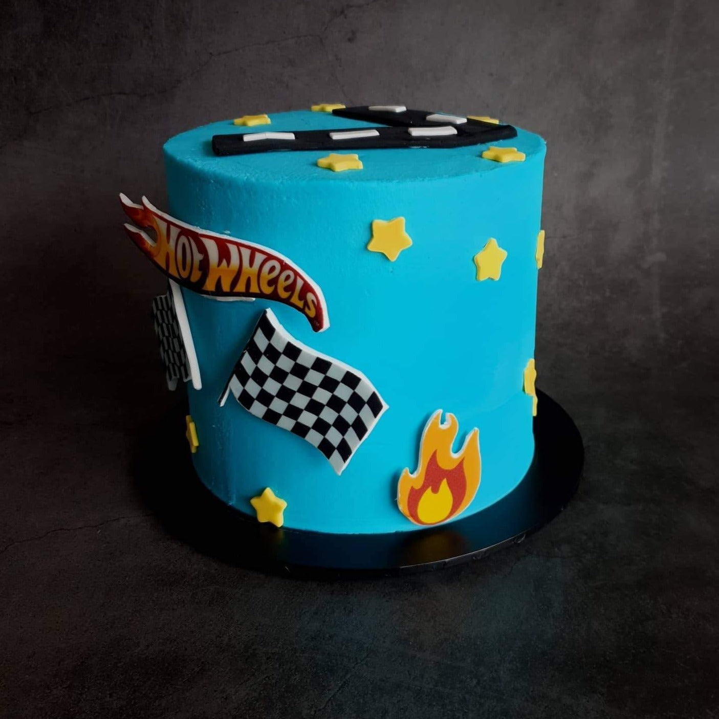 Flames and Checkered Flags Set - Edible Icing Image Edible Cake Topper, Edible Cake Image, ,printsoncakes