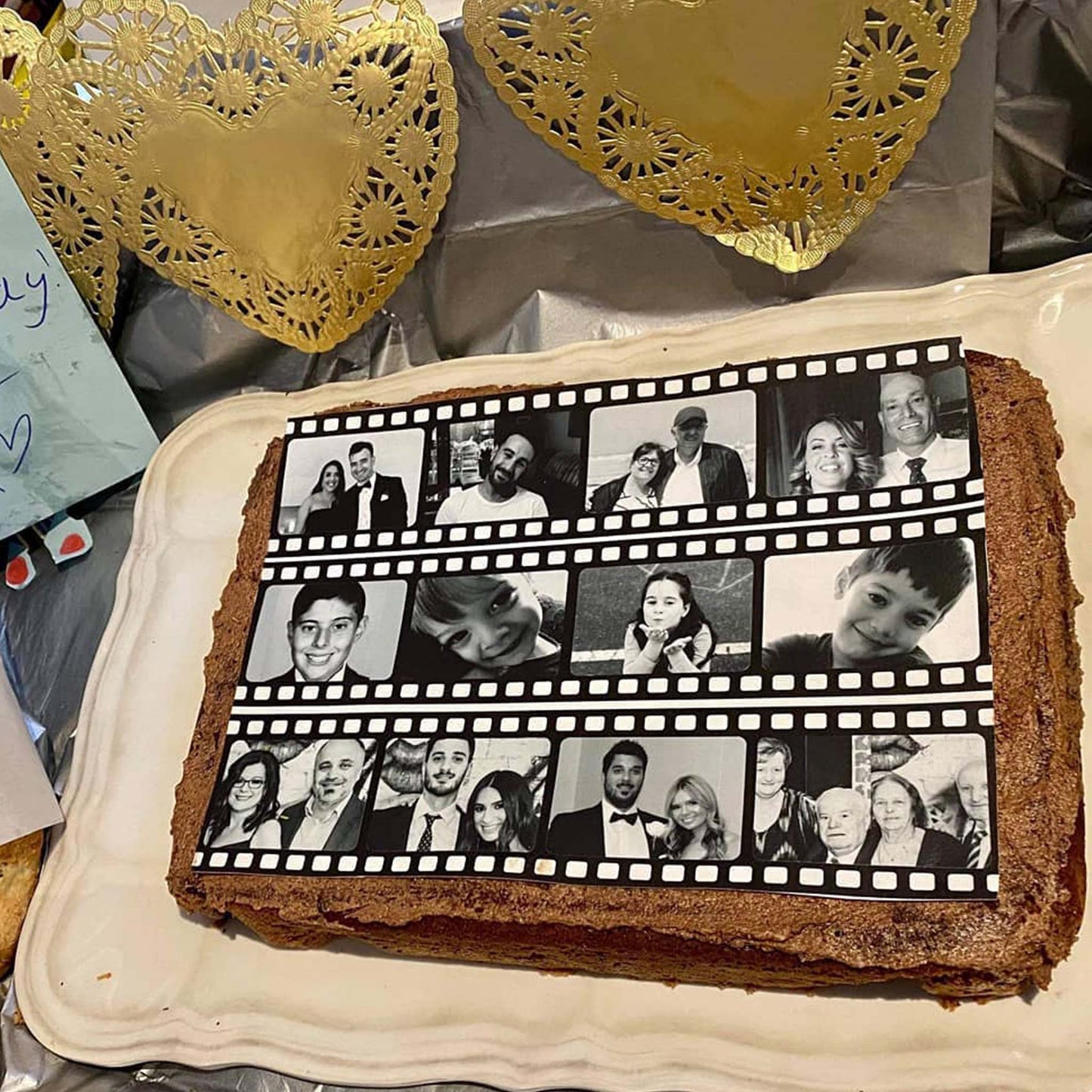 Film Reel - Custom Edible Icing Image Edible Cake Topper, Edible Cake Image, ,printsoncakes