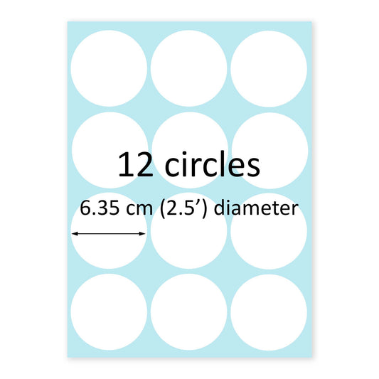 12 x 6.35 cm Round Standard Cookie Edible Icing Images - printsoncakes - Edible Image service provider