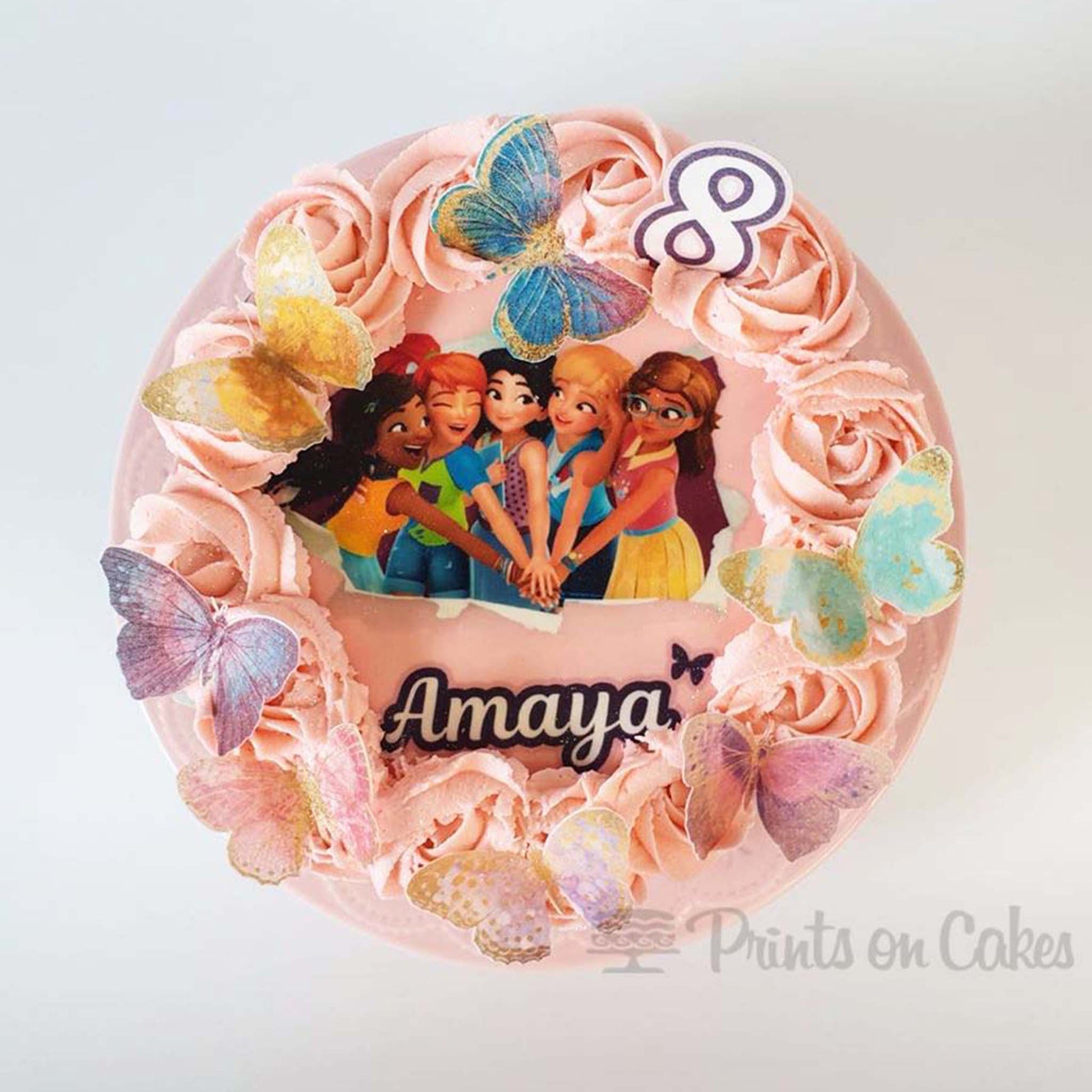 15 cm Round Custom Edible Icing Image - printsoncakes - Edible Image service provider