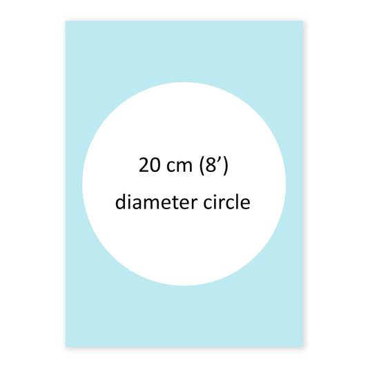 20 cm Pre - cut Circle Custom Edible Icing Image - printsoncakes - Edible Image service provider