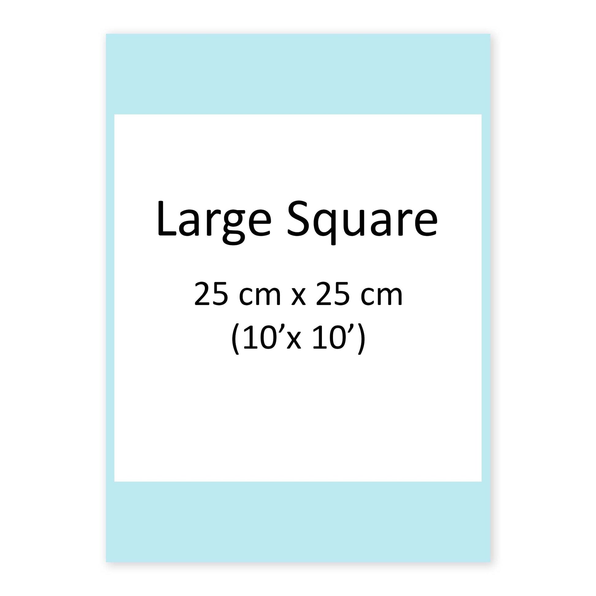 25cm x 25cm Square Custom Edible Icing Image - printsoncakes - Edible Image service provider