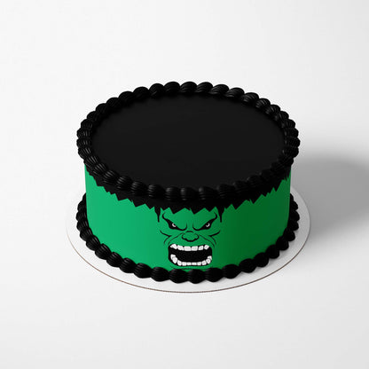 Hulk Superhero  cake topper Edible Icing Cake Wrap