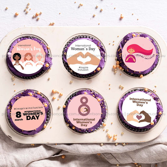 International Women's Day 2024 - Edible Icing Images for cupcakes