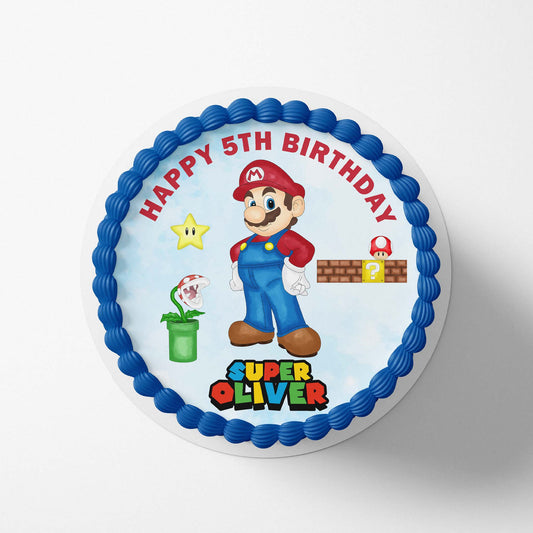 Mario - Super Mario Bothers - Edible Icing Toppers