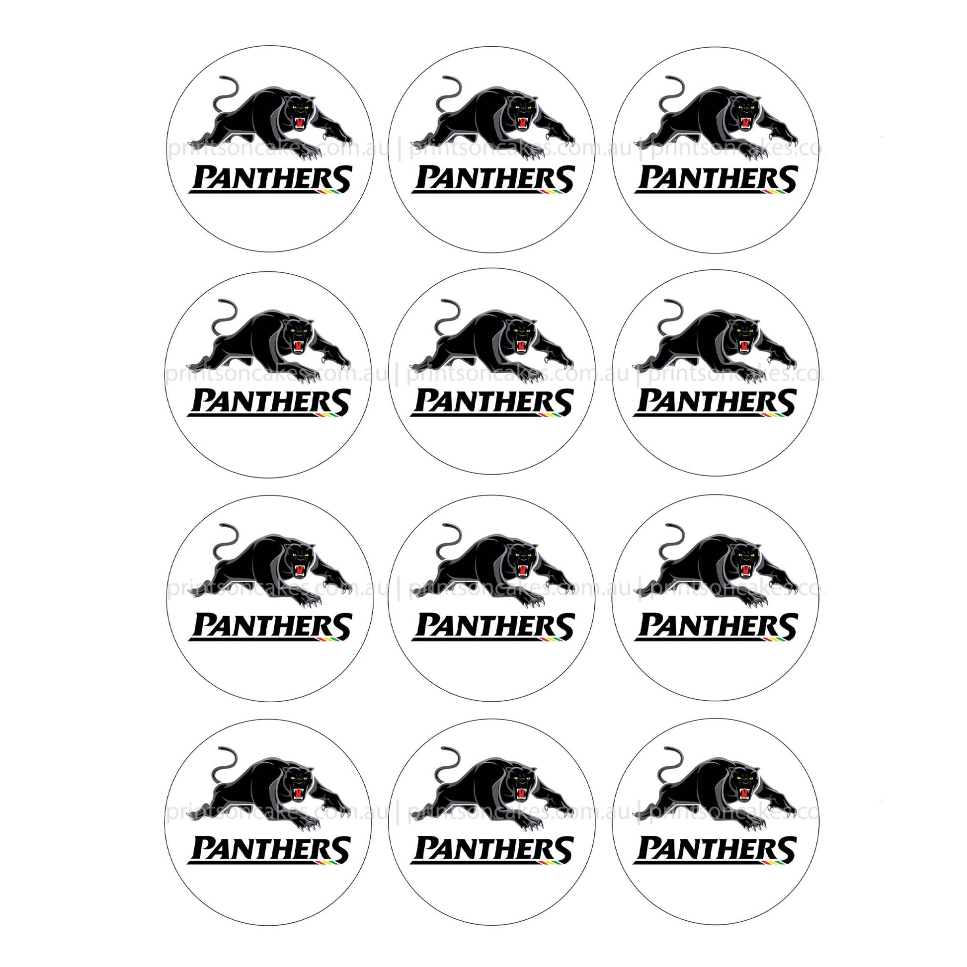 Penrith Panthers NRL Club - Edible Icing Images