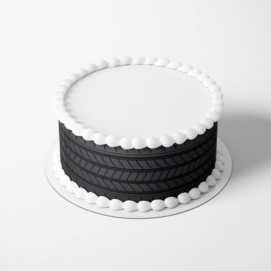 Tyre Pattern  - Edible Icing Cake Wrap