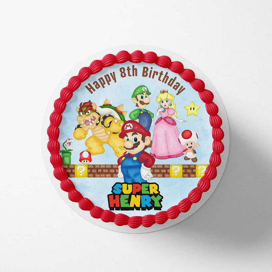 Super Mario Bothers - Edible Icing Toppers