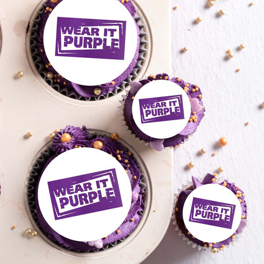 Wear it Purple Day - Edible Icing Images - Pre-cut