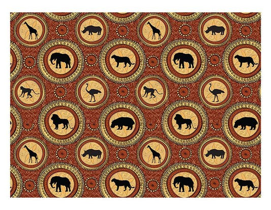 African Ethnic Animal Pattern - Icing Cake Wrap - printsoncakes - Edible Image service provider