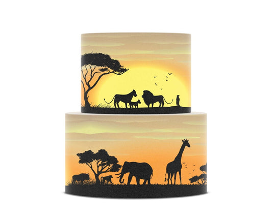 African Landscape - Icing Cake Wrap - printsoncakes - Edible Image service provider