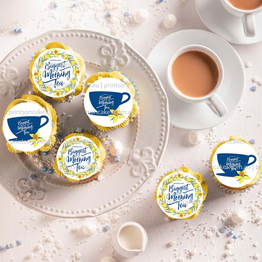 Australia's Biggest Morning Tea - Edible Icing Images - Set 3 - Prints On Cakes - Edible Image service provider