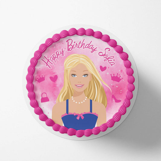 Barbie Doll - Set 1 - Edible Icing Toppers - printsoncakes - Edible Image service provider