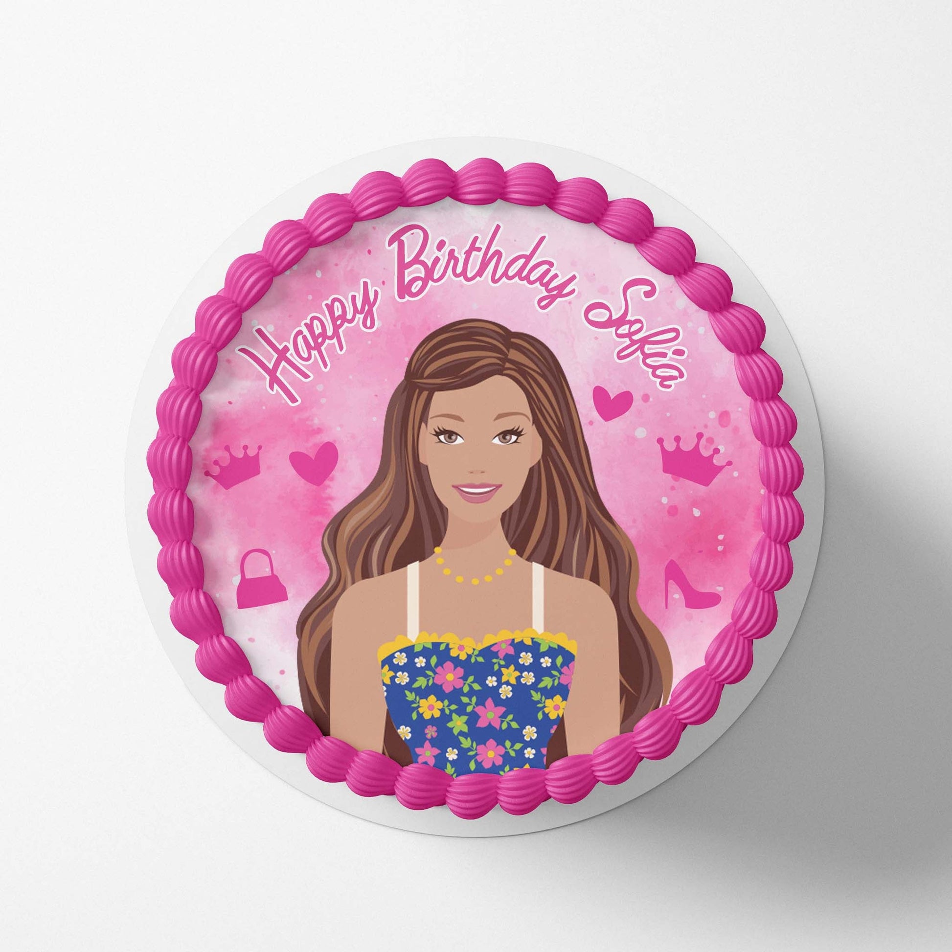 Barbie Doll - Set 2 - Edible Icing Toppers - printsoncakes - Edible Image service provider