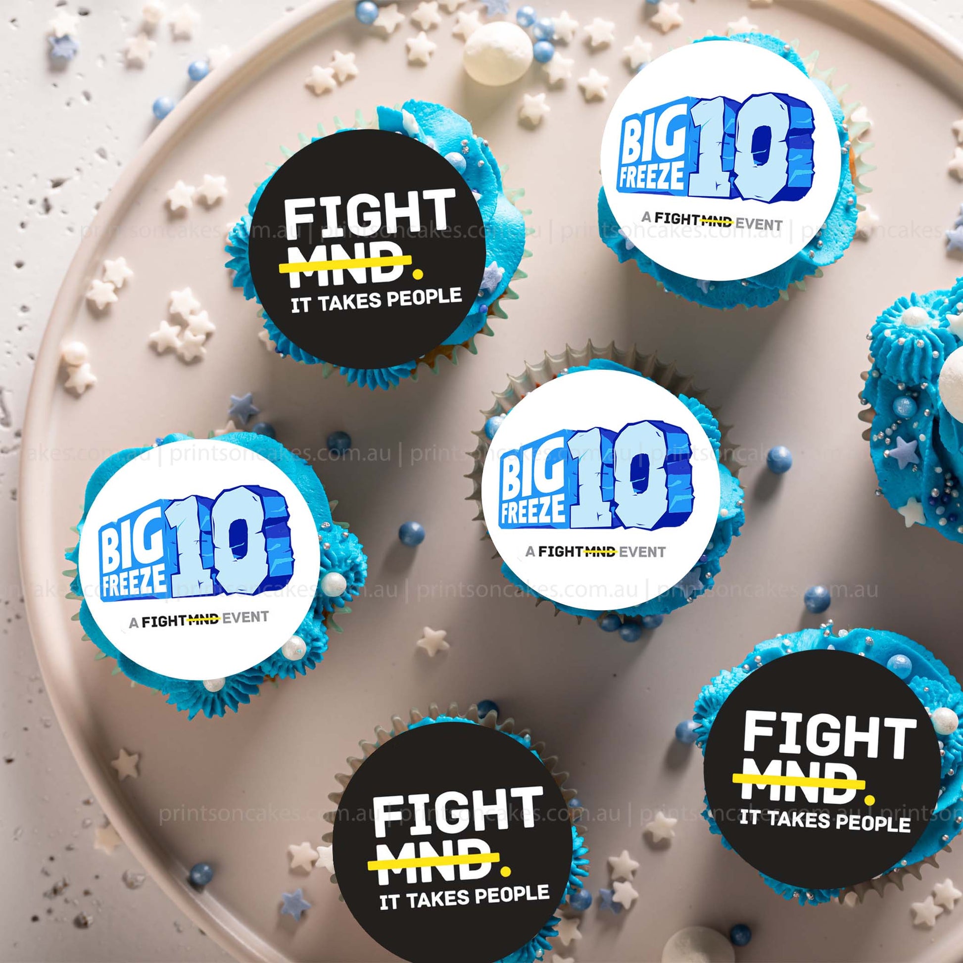 Big Freeze 10 Fight MND - Edible Icing Images - printsoncakes - Edible Image service provider