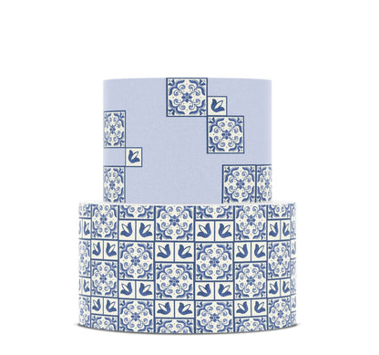 Blue Portuguese Tiles - Icing Cake Wrap - printsoncakes - Edible Image service provider