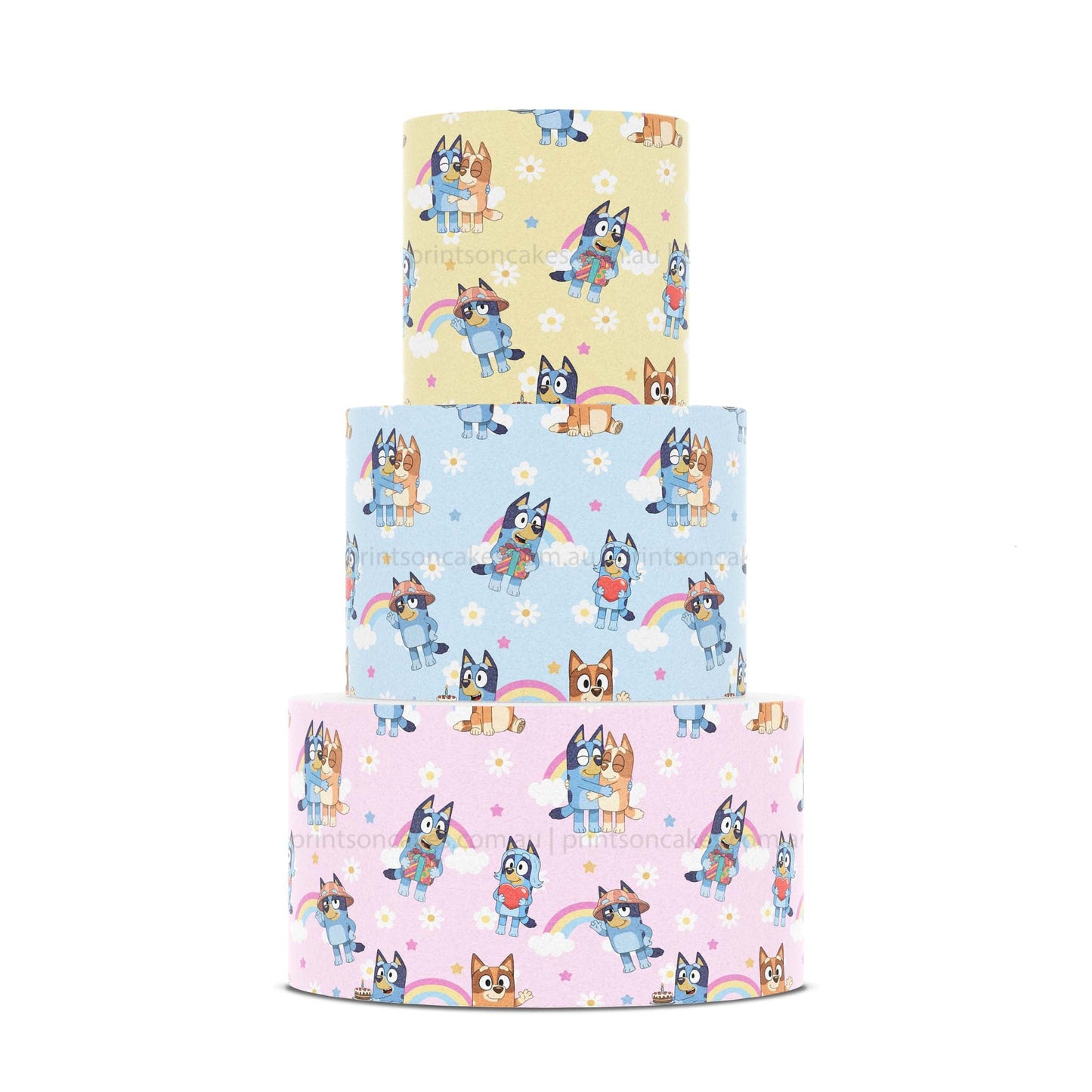 Bluey & Bingo - Icing Cake Wrap - Prints On Cakes - Edible Image service provider