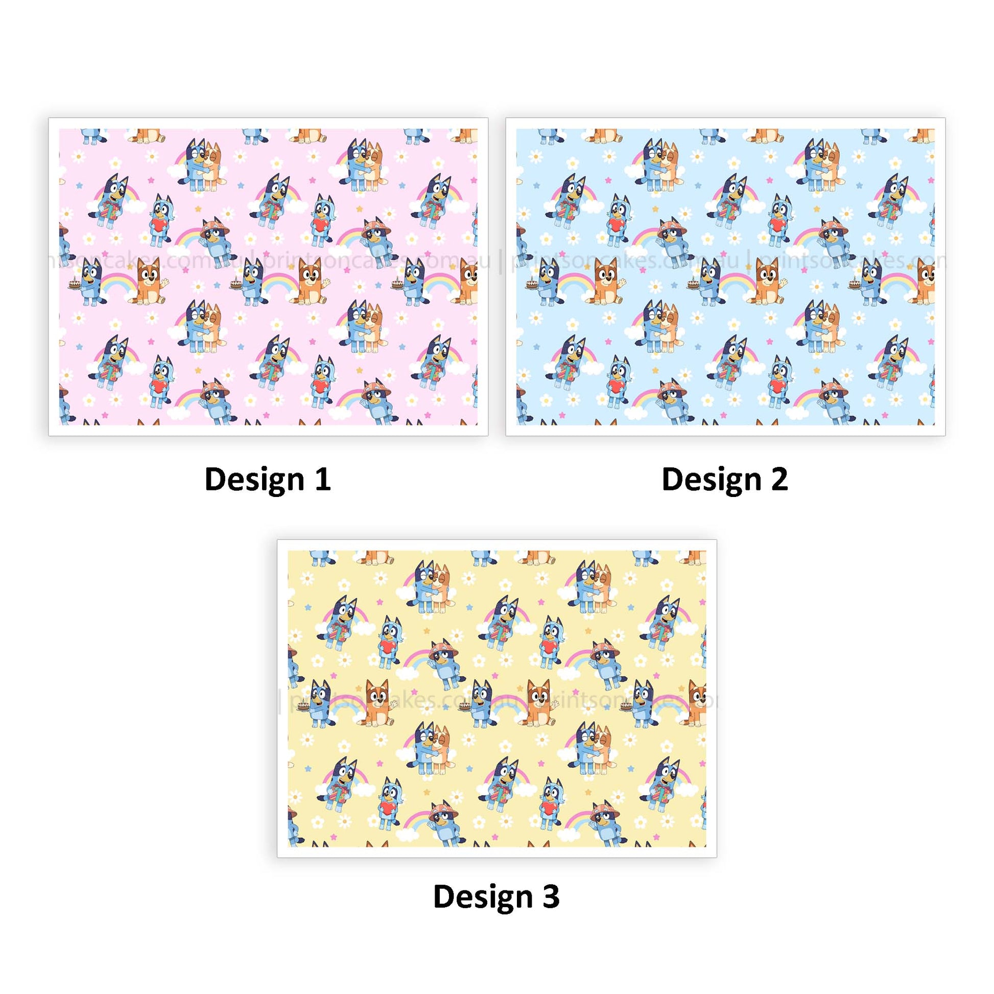 Bluey & Bingo - Icing Cake Wrap - Prints On Cakes - Edible Image service provider