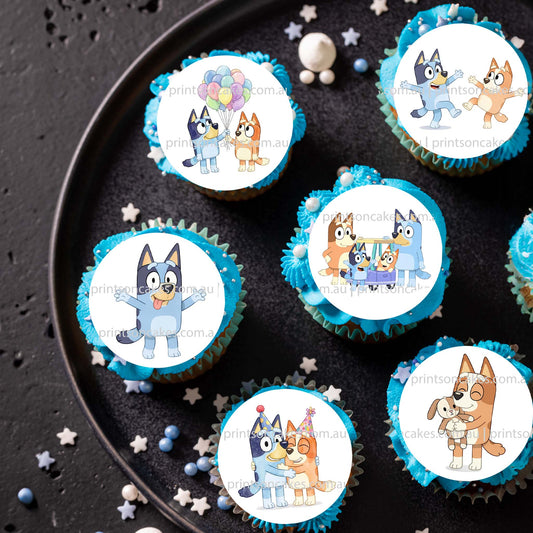 Bluey & Bingo Inspired – Edible Icing Images - Prints On Cakes - Edible Image service provider