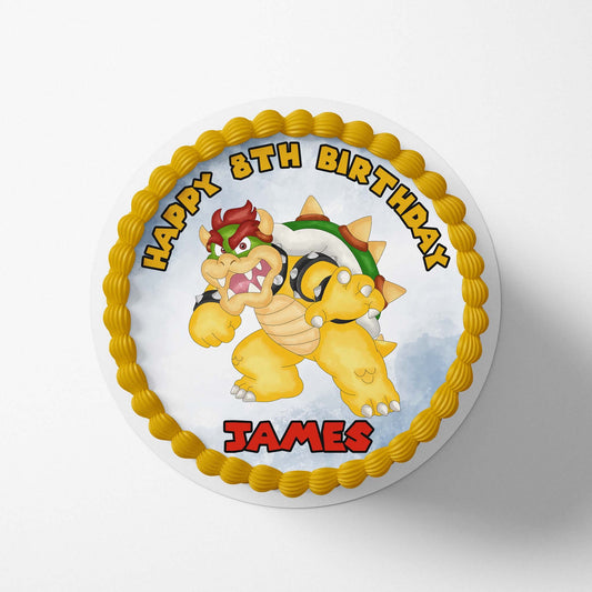 Bowser - Super Mario Bothers - Edible Icing Toppers - printsoncakes - Edible Image service provider