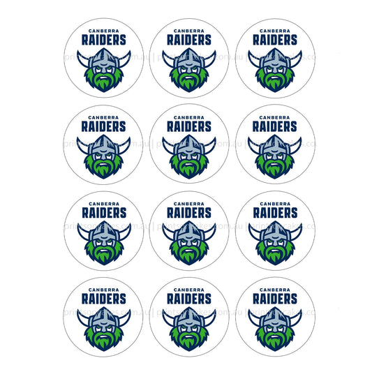 Canberra Raiders NRL Club - Edible Icing Images - Prints On Cakes - Edible Image service provider