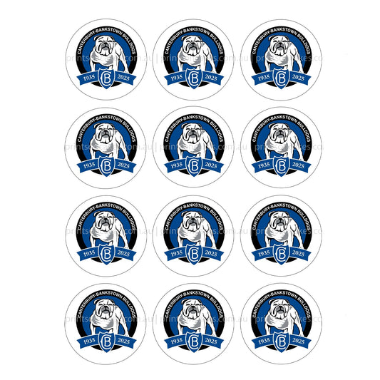 Canterbury - Bankstown Bulldogs NRL Club - Edible Icing Images - Prints On Cakes - Edible Image service provider