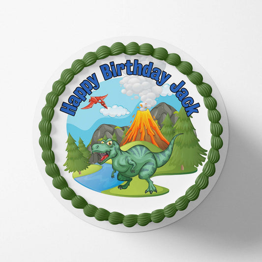 Dinosaur - Custom Edible Image toppers - printsoncakes - Edible Image service provider