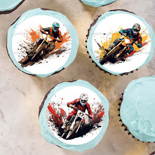 Dirt Bike - Edible Icing Images - Prints On Cakes - Edible Image service provider