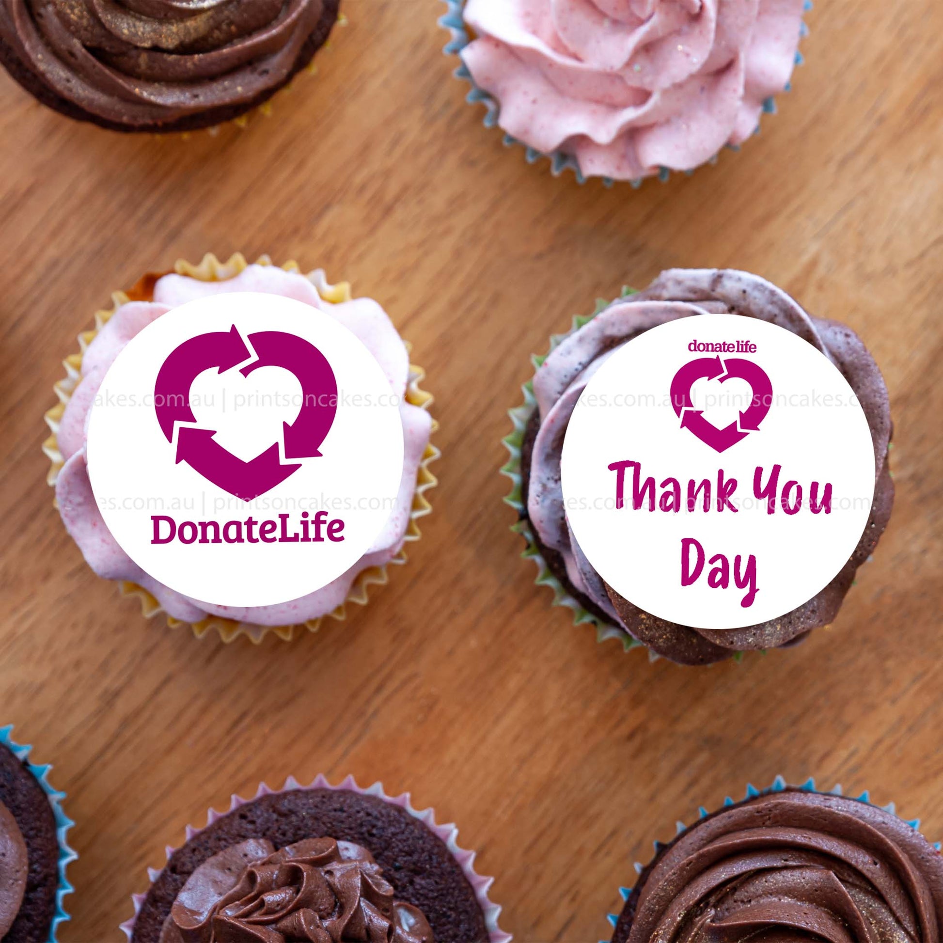 DonateLife Thank You Day - Edible Icing Images - Pre - cut - printsoncakes - Edible Image service provider